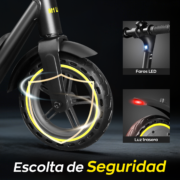 HONEYWHALE M1 Lite Patinete Eléctrico 500W Negro-Amarillo Plegable con Bluetooth y LED - Image 5