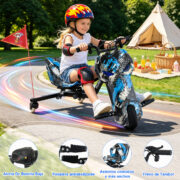 Honeywhale 007C Triciclo Eléctrico Infantil 300W - Bluetooth, Luces LED, 3 Velocidades y Giro 360 Grados - Imagem 6