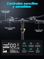 Honeywhale BW02 Bicicleta Eléctrica Plegable Neumático 20x3.0 Motor 790W Batería 48V 10.4Ah - Image 6
