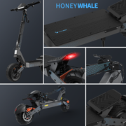 HONEYWHALE H4 Patinete Eléctrico Plegable Gris oscuro 60V 2400W con Ruedas 11" y Luz LED - Image 7