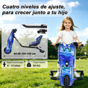 Honeywhale 007R Triciclo Eléctrico Infantil 300W - Bluetooth, Luces LED, 3 Velocidades y Giro 360 Grados - Imagem 7