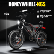 Honeywhale K6S Bicicleta Eléctrica Plegable 1080W Neumáticos Fat 20x4" Batería 48V 15.6Ah - Image 8