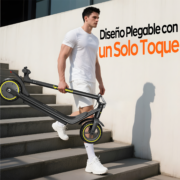 HONEYWHALE M1 Lite Patinete Eléctrico 500W Negro-Amarillo Plegable con Bluetooth y LED - Image 7