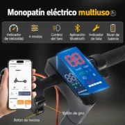 HONEYWHALE M2 MAX-B Patinete Eléctrico Plegable Negro/Naranja 36V 500W con Bluetooth, Luz LED y Freno de Disco - Image 3