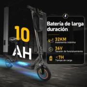 HONEYWHALE M2 MAX-B Patinete Eléctrico Plegable Negro/Naranja 36V 500W con Bluetooth, Luz LED y Freno de Disco - Image 6