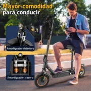HONEYWHALE M2 MAX-B Patinete Eléctrico Plegable Negro/Naranja 36V 500W con Bluetooth, Luz LED y Freno de Disco - Image 8