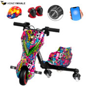 Honeywhale 008V Triciclo Eléctrico Infantil 240W - Bluetooth, Luces LED, 3 Velocidades y Giro 360 Grados