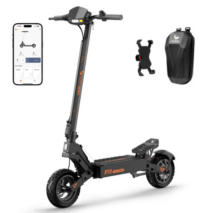 HONEYWHALE F50 Patinete Eléctrico 800W - Batería 48V 15Ah, Hasta 45 km/h, Autonomía 50 km, Ruedas 10" Tubeless y Control por App