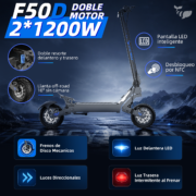 HONEYWHALE F50D Patinete Eléctrico Todoterreno Doble Motor 2x1200W - Imagem 8