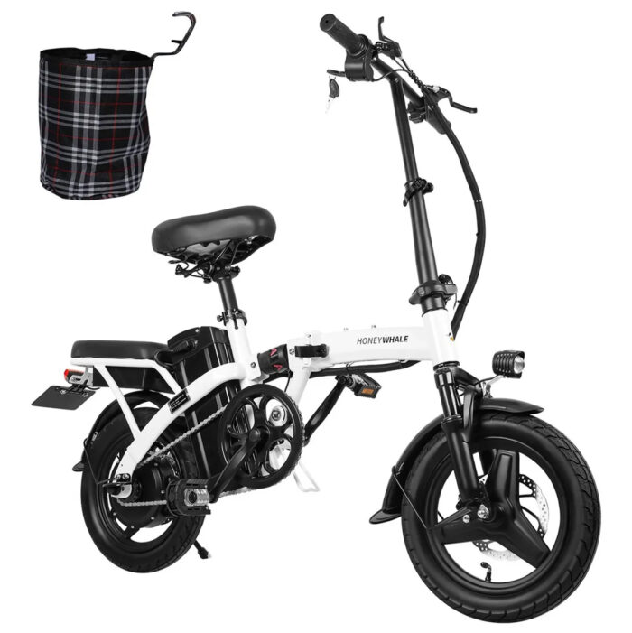 Honeywhale S6-S Bicicleta Eléctrica Plegable Motor 750W 48V Amortiguador Neumático 14" LCD