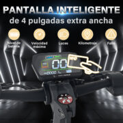 HONEYWHALE G2 PRO Patinete Eléctrico Plegable Amarillo Aluminio LED Freno de Disco Suspensión delantera y Trasera - Image 4