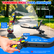 Honeywhale 008P Triciclo Elétrico Infantil 240W - Bluetooth, Luzes LED, 3 Velocidades e Giro 360° - Imagem 6