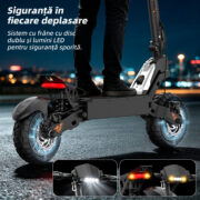 HONEYWHALE F50 Patinete Eléctrico 800W - Batería 48V 15Ah, Hasta 45 km/h, Autonomía 50 km, Ruedas 10" Tubeless y Control por App - Imagem 6