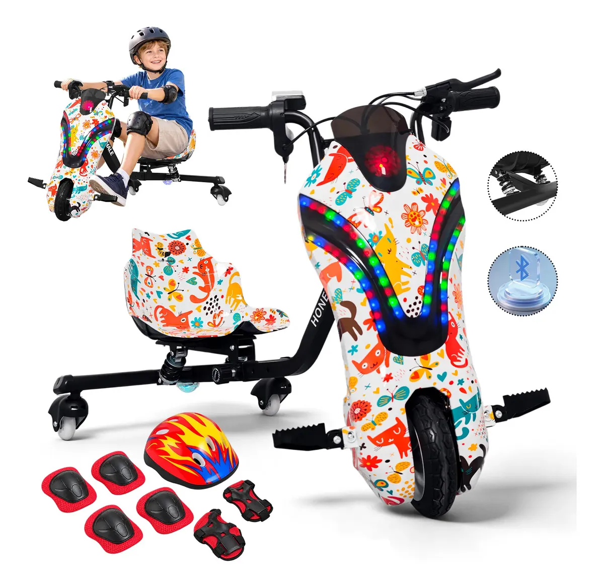 1 Honeywhale 007D Triciclo Eléctrico Infantil 320W - Image 1