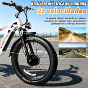 HONEYWHALE BK07 Bicicleta Eléctrica 2000W 48V 20Ah Fat Bike 26" - Image 4