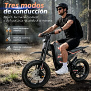 HONEYWHALE BK10 Bicicleta Eléctrica 3500W 60V 45Ah Fat Bike 20" - Image 4