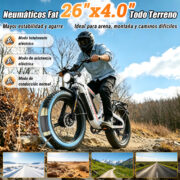 HONEYWHALE BK07 Bicicleta Eléctrica 2000W 48V 20Ah Fat Bike 26" - Image 6