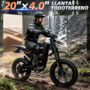 HONEYWHALE BK10 Bicicleta Eléctrica 3500W 60V 45Ah Fat Bike 20" - Image 6