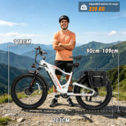 HONEYWHALE BK07 Bicicleta Eléctrica 2000W 48V 20Ah Fat Bike 26" - Image 7
