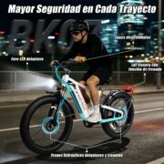 HONEYWHALE BK07 Bicicleta Eléctrica 2000W 48V 20Ah Fat Bike 26" - Image 8